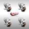 Service Caster 3.5 Inch SS High Temp Glass Filled Nylon Swivel Bolt Hole Caster Set with Brakes SCC-SSBH20S3514-GFNSHT-TLB-4 - alternate 5